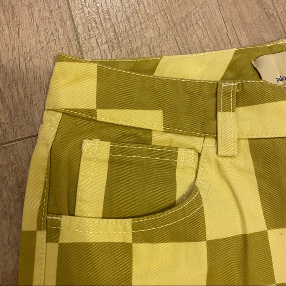Paloma Wool yellow and green checker Jump pants - Picture 3 of 8